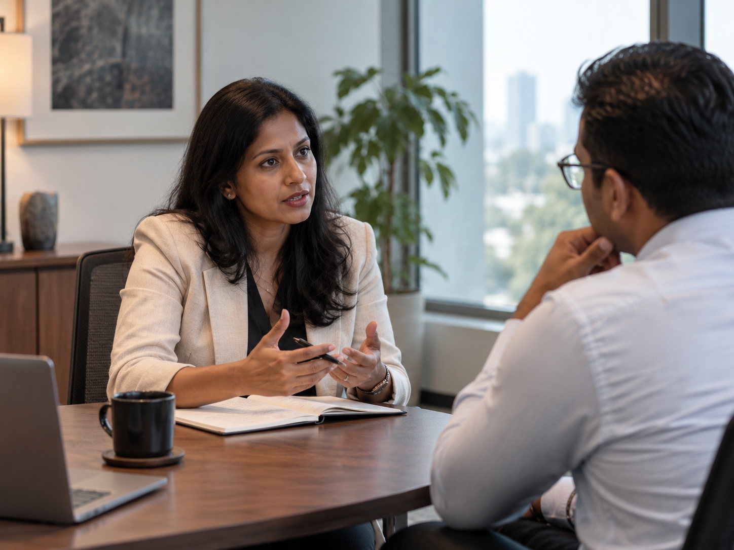 One-to-one leadership development conversation